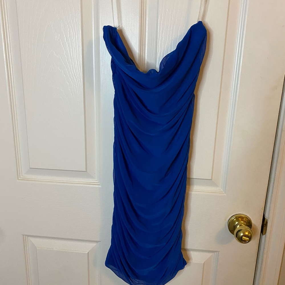 Absolutely Royal Blue Strapless Dress
